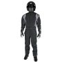 K1 RACEGEAR K1R20-PRY-NG-2XS Suit Precision II Black / Gray XX-Small Youth