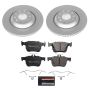 PowerStop ESK7084 Genuine Geomet Coated Rotors, ECE-R90 Brake Pads + Hardware Kit