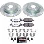 PowerStop K9064-26 Z26 Street Performance Ceramic Brake Pad and Drilled & Slotted Rotor Kit
