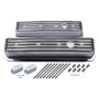 MR. GASKET MRG6856G SBC Cast Alm Valve Cover Set Finned Style Pol.