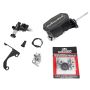 Wilwood 261-14962-BK Compact Tandem M/C - 15/16in Bore - w/Bracket and Valve (Pushrod) - Black