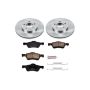 PowerStop KOE4580 OE Stock Replacement Low-Dust Ceramic Brake Pad and Rotor Kit