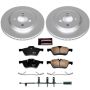 PowerStop CRK5724 Genuine Geomet Coated Rotor and Carbon-Fiber Ceramic Brake Pad Kit