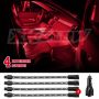 XKGLOW XK041004-R XK Glow Single Color  UnderglowLED Accent Light Car/Truck Kit Red - 4x8In