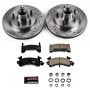 PowerStop K1482 Z23 Daily Driver Carbon-Fiber Ceramic Brake Pad and Drilled & Slotted Rotor Kit