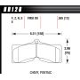 Hawk Performance HB126F.505 HPS Disc Brake Pad