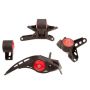 Innovative 10-15 Lotus Evora 2GR-FE/2GR-FZE Black Steel Mounts 60A Bushings