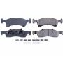 PowerStop 17-934 PowerStop - Z17 Low-Dust Ceramic Brake Pads with Hardware