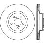 Stoptech 126.47022CSL Power Slot 05-08 STi (5x114.3) CRYO Front Left Rotor