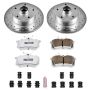 PowerStop K3064-26 Z26 Street Performance Ceramic Brake Pad and Drilled & Slotted Rotor Kit