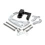 Chevy BB Power Steering Braket clear powder coat