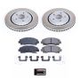 PowerStop SC7214 Semi-Coated Rotor and Low-Dust Ceramic Brake Pad Kit