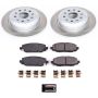 PowerStop SC7942 Semi-Coated Rotor and Low-Dust Ceramic Brake Pad Kit