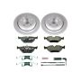 PowerStop ESK2970 Genuine Geomet Coated Rotors, ECE-R90 Brake Pads + Hardware Kit