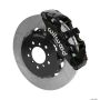 Wilwood 140-14751 AERO6 Front Hat Kit 14.00 Black 00-06 BMW M3 E46 w/ Lines