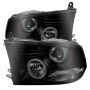 SPYDER 5078407 Projector Headlights - LED Halo - Black Smoke