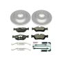 PowerStop ESK868 Genuine Geomet Coated Rotors, ECE-R90 Brake Pads + Hardware Kit