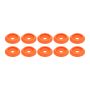ALLSTAR PERFORMANCE ALL18854 Body Bolt Washer Plastic Fluorescent Orange 10pk