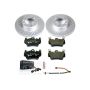 PowerStop ESK6731 Genuine Geomet Coated Rotors, ECE-R90 Brake Pads + Hardware Kit