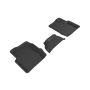 3D MAXpider 2015-2019 Fiat 500X Kagu 2nd Row Floormats - Black