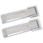 Kentrol 07-18 Jeep Wrangler JK Tailgate Hinge Overlays 4 Pieces - Polished Silver