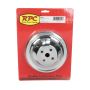 RACING POWER CO-PACKAGED RPCR9601 SBC SWP 2 GROOVE WATER P UMP PULLEY CHROME