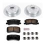 PowerStop K5499 Z23 Daily Driver Carbon-Fiber Ceramic Brake Pad and Drilled & Slotted Rotor Kit