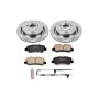 PowerStop KOE6564 OE Stock Replacement Low-Dust Ceramic Brake Pad and Rotor Kit
