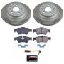 PowerStop SC6359 Semi-Coated Rotor and Low-Dust Ceramic Brake Pad Kit