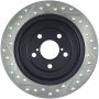 StopTech 05-06 Saab 9-2X AWD / 02-05 Impreza WRX / 02 WRX STi Slotted & Drilled Left Rear Rotor
