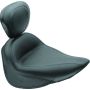 Mustang Motorcycle 79716 Mustang 84-06 Harley Standard Rear Tire Standard Touring Solo Seat w/Driver Backrest - Black