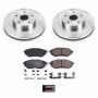 PowerStop KOE8404 OE Stock Replacement Low-Dust Ceramic Brake Pad and Rotor Kit