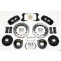 Wilwood 140-10945-D AERO4 Rear P-Brake Kit 14.00in Drilled Chevy 12 Bolt-Spec 3.15in Brng