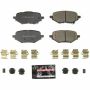PowerStop Z23-2116 PowerStop - Z23 Daily Driver Carbon-Fiber Ceramic Brake Pads with Hardware Kit