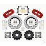 Wilwood 140-13583-DR AERO4 Rear Kit 14.00 Drilled Red 2007-2011 BMW E90 Series w/Lines