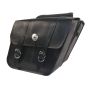 Willie & Max 58700-00 Universal Deluxe Standard Slant Saddlebags (14 in L x 12 W x 5.5 H) - Black
