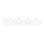 Cometic Gasket C4150-030 Cometic GM L42/L61/LAT/LE5 Gen-1/2 ECOTEC .030in MLS Exhaust Manifold Gasket
