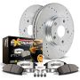 PowerStop K9239-36 Z36 Truck and SUV Carbon-Fiber Ceramic Brake Pad and Drilled & Slotted Rotor Kit