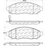 Stoptech 305.10940 Street Select Brake Pads - Front