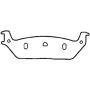 Bendix Friction MKD1012FM BENDIX Fleet MetLok Brake Pad