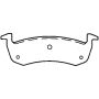 Bendix Friction MKD1279FM BENDIX Fleet MetLok Brake Pad