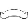 Bendix Friction MKD149FM BENDIX Fleet MetLok Brake Pad