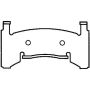 Bendix Friction MKD154FM BENDIX Fleet MetLok Brake Pad