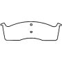Bendix Friction MKD591FM BENDIX Fleet MetLok Brake Pad