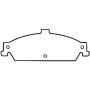 Bendix Friction MKD727FM BENDIX Fleet MetLok Brake Pad