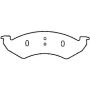 Bendix Friction MKD820FM BENDIX Fleet MetLok Brake Pad