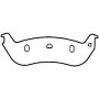Bendix Friction MKD932FM BENDIX Fleet MetLok Brake Pad