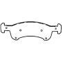 Bendix Friction MKD934FM BENDIX Fleet MetLok Brake Pad