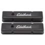 EDELBROCK EDE4643 Valve Cover Kit SBC Signature Series Black