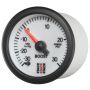 AutoMeter ST3362 Stack 52mm -30INHG to +30 PSI (Incl T-Fitting) Pro Stepper Motor Boost Press Gauge - White